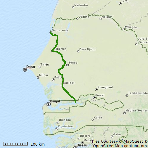 St. Louis Banjul Route
